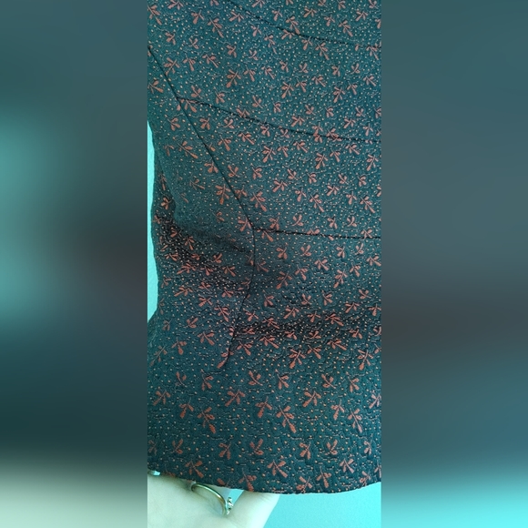 Moschino mock neck red brocade button top Aeffe Spa - Picture 10 of 16